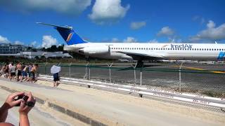 InselAir takeoff at St Maarten [upl. by Courtland]