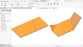 How to Sketched bend in Solidworks Sheet metal Tutorial [upl. by Airenahs]