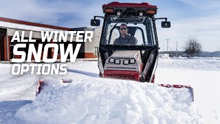 Full Sidewalk Snow Attachment Lineup  Ventrac 4520 and SSV [upl. by Eceined]