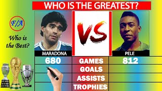 Pele vs Diego Maradona Comparison  Who is the GREATEST  Factual Animation [upl. by Engen]