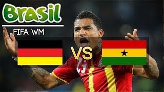 DEUTSCHLAND 2  2 GHANA ► FIFA Fussball WM Brasilien 2014 Prognose German  HD [upl. by Odlamur968]