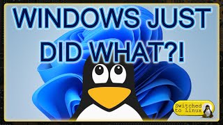 Windows Just Did What  Time to Start Switching to Linux [upl. by Ruthy]