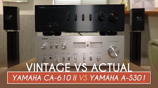 ¿CUAL ES MEJOR   VINTAGE VS ACTUAL  YAMAHA CA610 II VS YAMAHA AS301 [upl. by Inimak]