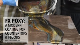 FX Poxy  A Modern Refinishing System for Countertops amp Floors [upl. by Ellahcim]