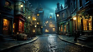 VICTORIAN AMBIENCE  Dark Streets  A Musical Journey Through the Rainy Nights of Victorian London [upl. by Drallim]