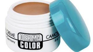 Kryolan Derma Color Camouflage Cream and Fixing Powder Review video [upl. by Itak691]