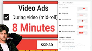 Place ads during video midroll In videos longer than 8 minutes midrolls will be placed ads 2024 [upl. by Selig]