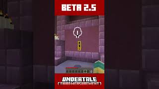 Ruins Comparison Beta 1—25 part 1  Undertale Third Measurement minecraft minecraftpe undertale [upl. by Iadrahc]