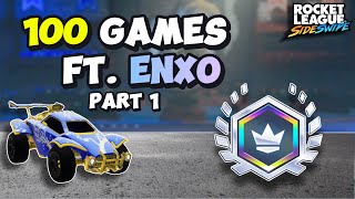 Playing 100 Games With Enxo In Rocket League Sideswipe Part 1 [upl. by Rosalyn]