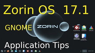 Zorin OS 171  GNOME  Application Launcher Tips [upl. by Htieh]