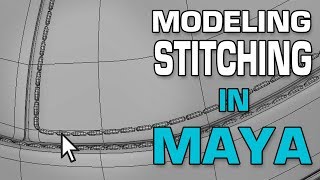 Maya 2018 3d Modeling Tutorial Model Stitching using MASH and Curve Warp [upl. by Gader43]