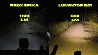 Tania lampka rowerowa bez wad  Lumintop B01  Bezpośrednie porównanie z Prox Spika [upl. by Namyaw]