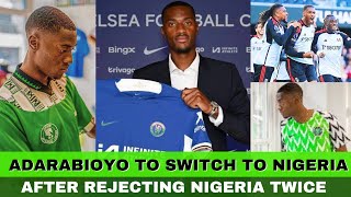 Tosin Adarabioyo Set To Switch To Play For The Super Eagles As NFF Visit Him In London [upl. by Eceinhoj]