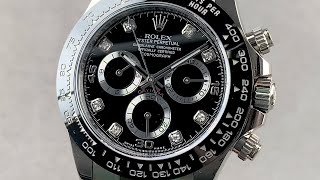 Rolex Daytona 116519LN White Gold Oysterflex Rolex Watch Review [upl. by Culosio]