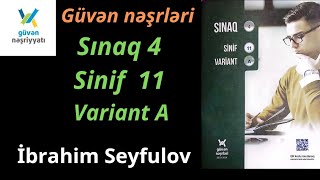 17122023 Güvən  Sınaq 4  Riyaziyyat  Sinif 11  Variant A  güvənnəşrləri buraxılış [upl. by Kass]