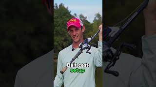 Spinning rod vs Baitcaster bass fishingtips [upl. by Allista]