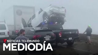 En Louisiana se escucharon choques por más de media hora  Noticias Telemundo [upl. by Lilah603]