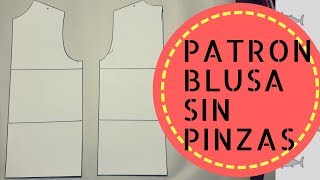 Desarrollo de Patrón Base de Blusa  Patronaje Fácil y Rápido [upl. by Noicnecsa]