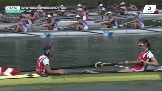 Championnat de France J16 Bateaux longs Libourne 2019  Finale du huit barré femmesJ16F8 [upl. by Naehs546]