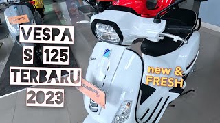 New VESPA s 125 Putih 2023  Vespa s 125 Terbaru 2023 ‼️ [upl. by Htomit250]