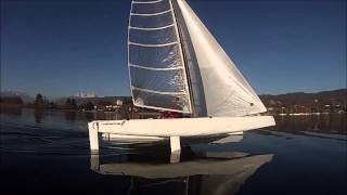 The fastest Sailing Yacht on Earth in 1 knot breeze [upl. by Slerahc]