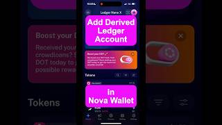 Add Derived Ledger Account in Nova Wallet [upl. by Kecaj]