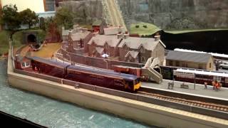 PECOs Permanent Model Railway Exhibition PECORAMA 30042017 [upl. by Nomed14]