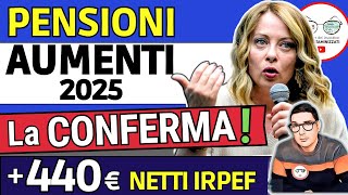 ULTIM’ORA ✅ PENSIONI ➜ 440€ NETTI IN PIù con la RIFORMA FISCALE IRPEF e AUMENTO MINIME INVALIDI 2025 [upl. by Aissac241]