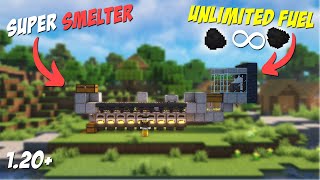 Minecraft 120 ULTIMATE Automatic Fuel amp Super Smelter [upl. by Eiramanin769]