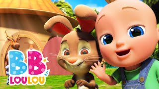 🦌 Chanson du Grand Cerf avec les Sons des Animaux 🏠 Vidéo Éducative pour enfants  BB LouLou [upl. by Pollard]