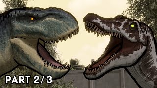 Dinosaurs Race Champions Trex Superheroes Vs Spinosaurus Jurassic World Evolution 2 Marvel Comics [upl. by Nahsad]