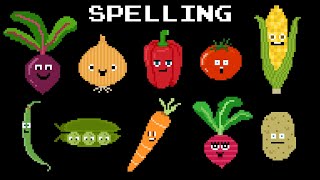 Vegetable Spelling  The Kids Picture Show [upl. by Llirret]