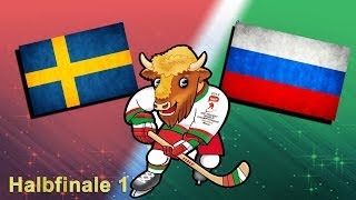 Lets Commentary Eishockey WM 2014 061  Russland  Schweden Halbfinale 1 [upl. by Lecia]