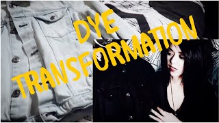 Dyeing Bright Clothes BLACK Thrifty Goth DIY [upl. by Erreit]