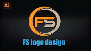 Professional FS letter logo Design In Adobe Illustrator tutorial  Bangla  Graphic Design [upl. by Utham]