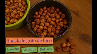 Snack CROCANTE de grão de bico  Petisco biscoito lanche [upl. by Alduino]