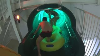 Crazy Tube Water Slide at Aquaboulevard [upl. by Alisan493]