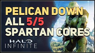 Pelican Down All Spartan Cores Halo Infinite [upl. by Sidonia390]