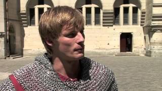 2008  Bradley James discusses Colin Morgans Dark Humour [upl. by Sidnak]