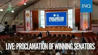 LIVE Proclamation of winning senators [upl. by Summers]