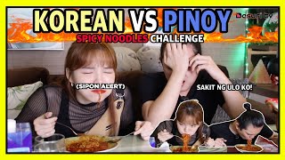 KOREAN🇰🇷 VS PINOY🇵🇭 SAMYANG SPICY NOODLES CHALLENGE🥵🔥  DASURI CHOI [upl. by Anaik534]