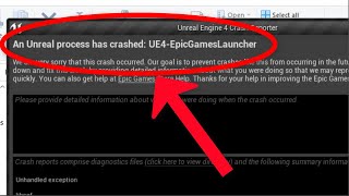 Unreal Engine 4 Crash Reporter  An Unreal Process Has Crashed UE4 EpicGamesLauncher  Fix [upl. by Riane]