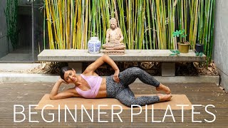 25 MIN FULL BODY PILATES WORKOUT FOR BEGINNERS No Equipment [upl. by Uolyram]