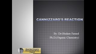 Cannizzaro Reaction With Mechanism in Urdu [upl. by Halima]