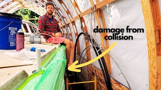 Fixing damage from COLLISION WITH A SHIP amp Other Deck Projects EP 139 [upl. by Royall]