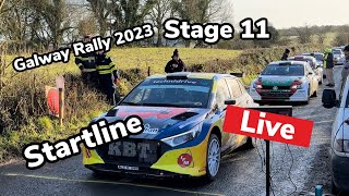 Galway Rally 2023 Stage 11 Stage Start live view [upl. by Ainosal]