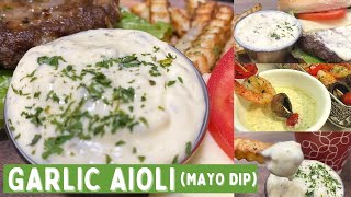 Garlic Aioli Recipe  Pinoy Flavor [upl. by Sitoiyanap]