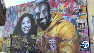 Kobe is LA Fans honor Lakers star and daughter Gianna on 4year anniversary of death [upl. by Ehcor544]