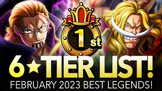 ★6 TIER LIST Best Legends February 2023 ONE PIECE Treasure Cruise [upl. by Amadeo534]