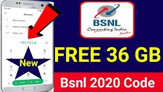 BSNL free 36GB 4G data offers 2020  bsnl free data  bsnl free Internet  free data [upl. by Alledi]